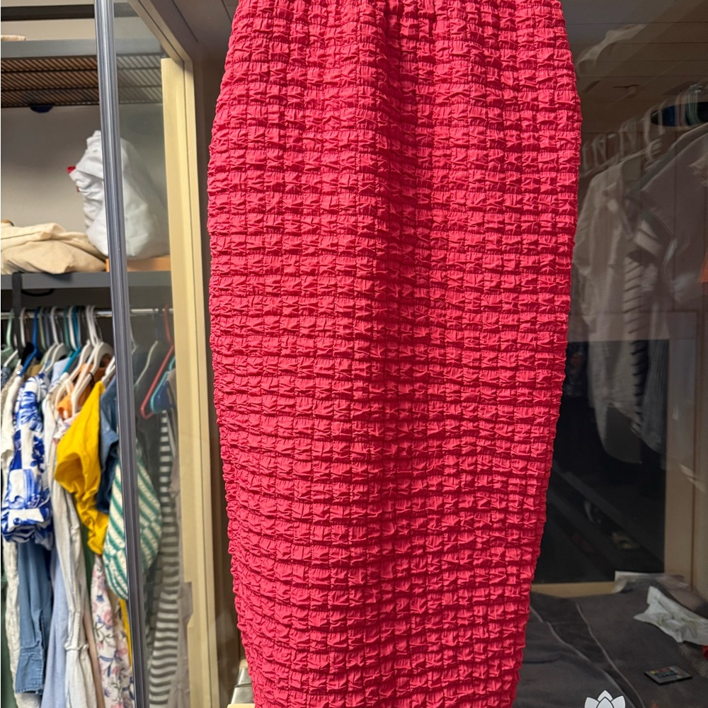 Urban Outfitters Pink Textured Mini Skirt